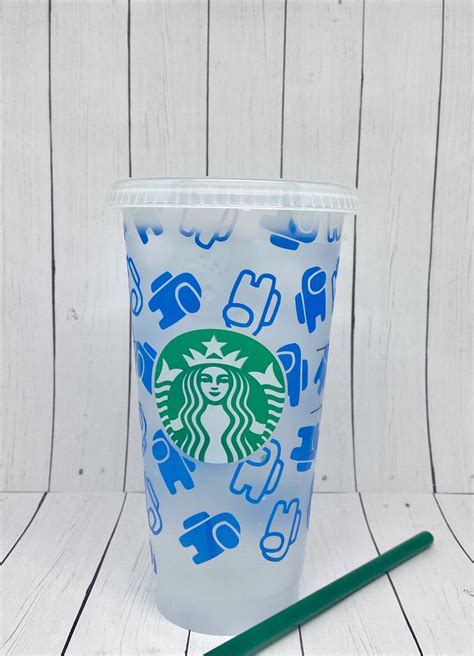 Among Us Cup L Starbucks Coffee Cup L Gamer Cup L 24oz Etsy