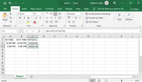 How To Calculate Time In Excel Geeksforgeeks