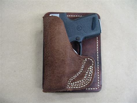 Walther Ppk 32 380 Inside The Pocket Leather Concealment Handgun Wallet Holster Ccw Rh Brown