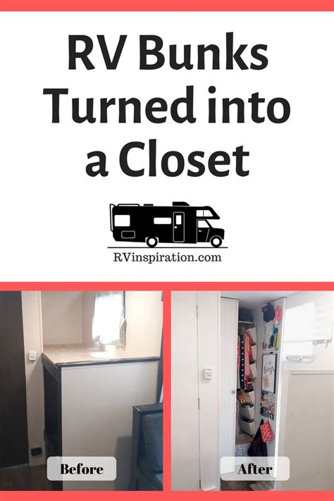 Unused Rv Bunks Turned Into Diy Closet Diy Closet Build A Closet Rv