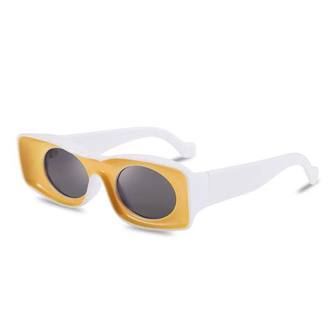 Buy Feisedy Trendy New Square Clout Goggle Sunglasses Women Men
