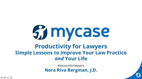 MyCase Webinar Series: Simple Lessons to Improve Your Law Practice and
