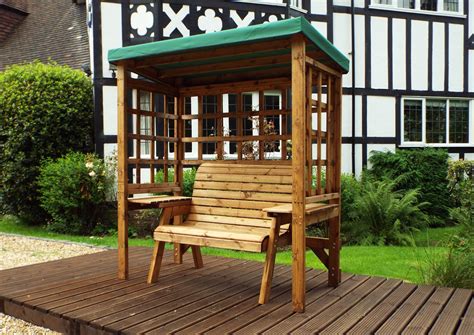 Charles Taylor Wentworth Garden Arbour 2 Seater Outdoor Furniture Green