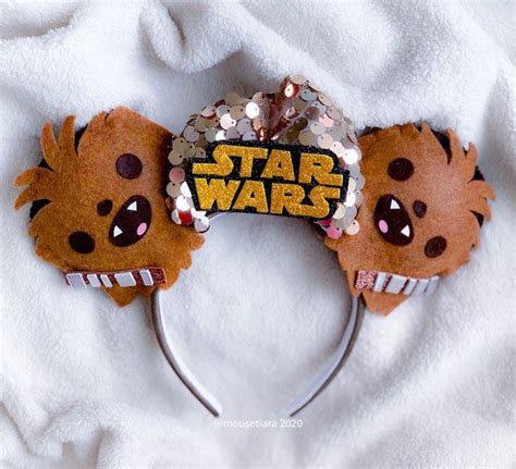 Disney Ears Chewbacca Mickey Mouse Ears Star Wars Headband Etsy