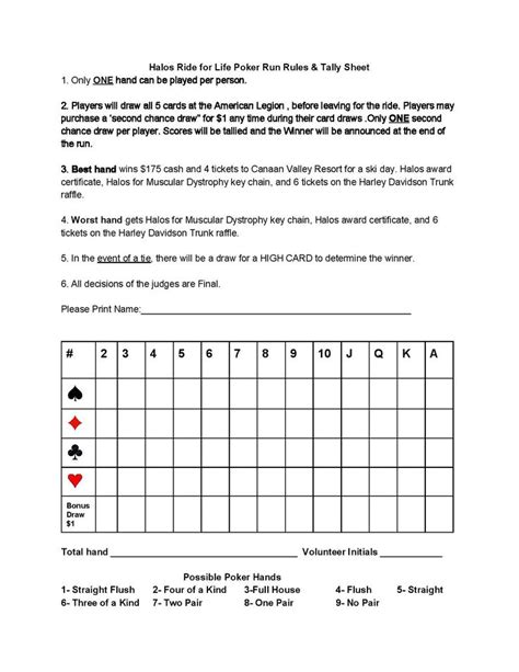 Available for pc, ios and android. printable poker run score sheet - Google Search | Poker ...