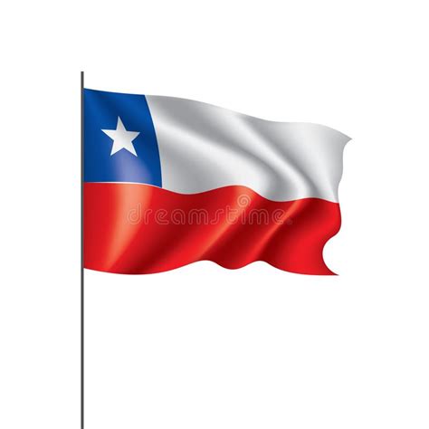 Chile Flag Vector Illustration Stock Vector Illustration Of National