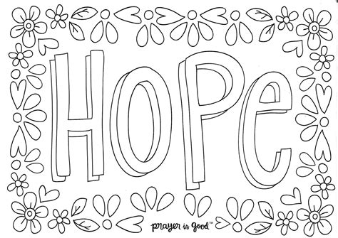 Hope Coloring Pages And On Pinterest Sketch Coloring Page