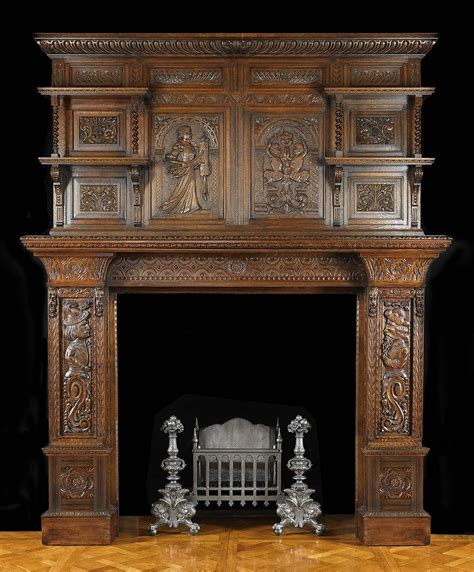 The antique limestone fireplaces from france feature all the styles of the period such as louis xiii, louis xiv, louis xv each style thus evokes a period the history of france. Antique Carved Oak Jacobean Fireplace Mantel | Antique ...