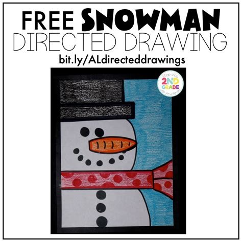 Fabulous Snowman Directed Drawing Free Community Signs Worksheets