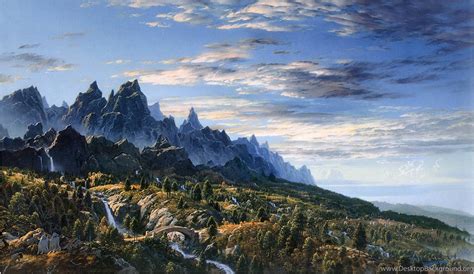 Fantasy Art Middle Earth Ted Nasmith Jrr Tolkien Fictional Desktop