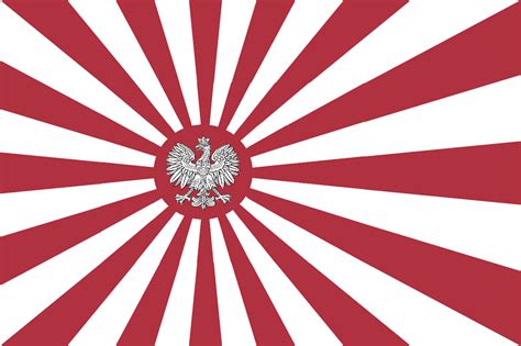 The japanese commonly refer to this flag as hinomaru, or the circle of the sun. Imperial Japanese flag with polish eagle : vexillology