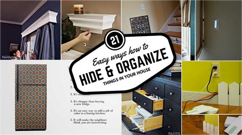 21 Ways To Hide And Organize Things In Your House 1 Youtube