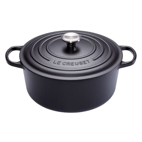 Cocotte Signature en fonte émaillée ronde 34 cm noir 21177340000430