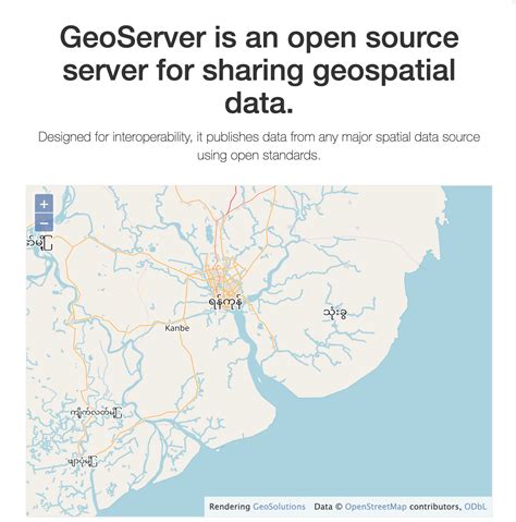 GeoServer GeoServer Is An Open Source Geospatial Server