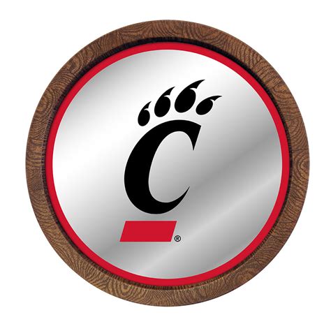 Cincinnati Bearcats Logo Mirrored Barrel Top Wall Sign