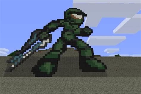 Minecraft Halo Pixel Art Diy