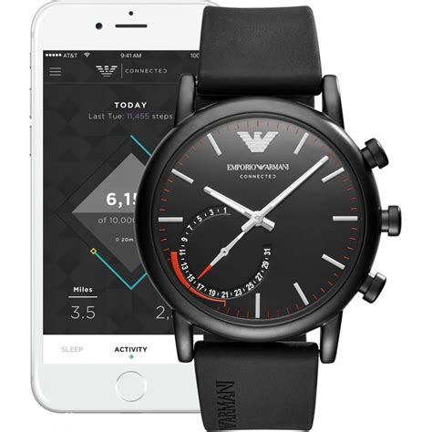Emporio Armani Mens Luigi Connected Bluetooth® Hybrid Smartwatch