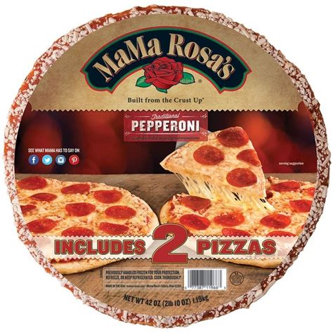 Mama Rosas Traditional Pepperoni Pizzas 21 Oz Instacart