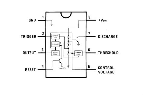 555 Timer Schematic How Does Ne555 Timer Circuit Works Datasheet