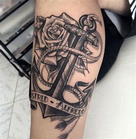 If you love boating or the sea, then incorporate an anchor into your design. Anchor Tattoo Designs - CreativeFan