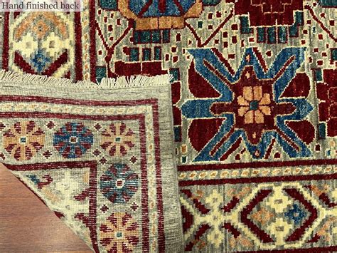 6x9 Ft Gorgeous Flower Motif Persian Rug Handmade Wool Rug Etsy