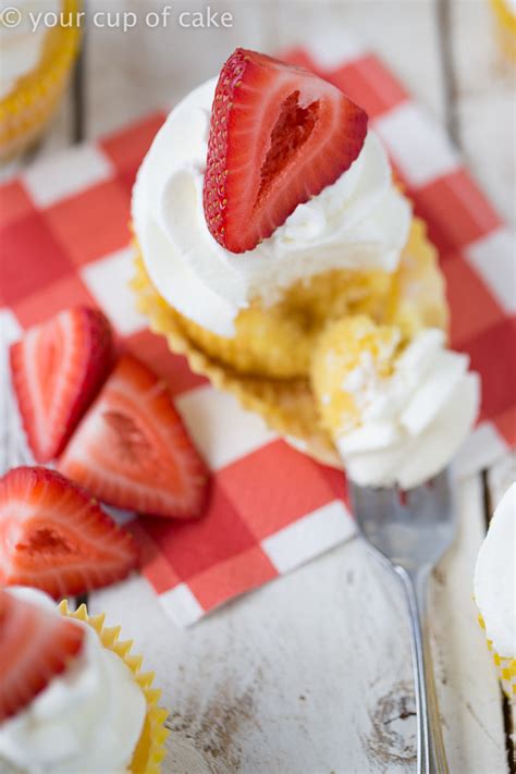 Crushed pineapple, yellow cake mix, cool whip, sprinkles. Pineapple Dream Cupcakes - Your Cup of Cake