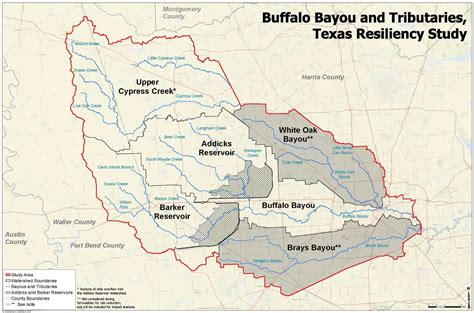 Buffalo Bayou Map