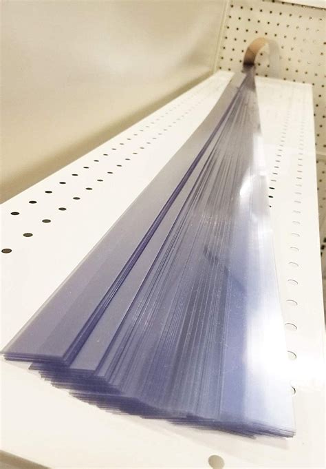 Gondola Shelving Pre Cut Vinyl Insert Strips For Ticket Channel 48 X