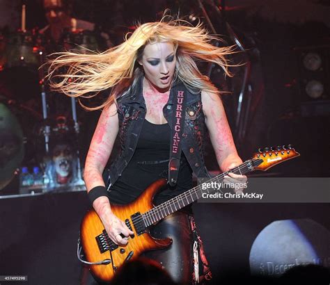 Nita Strauss Performs With Alice Cooper At The Macon Centreplex On