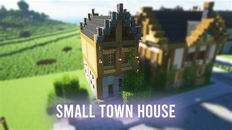 Minecraft Building A Town Small Town House Youtube