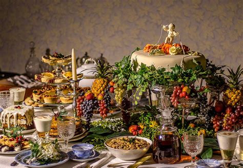 18th Century Wedding Feast Feast Harvest Festival Table Decorations