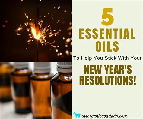 5 Essential Oils To Help You Stick With Your New Years Resolutions