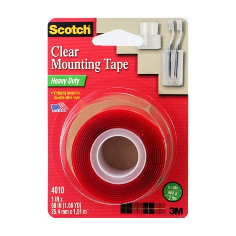3m Scotch Heavy Duty Clear Mounting Tape In 3978288 Bunnings Warehouse
