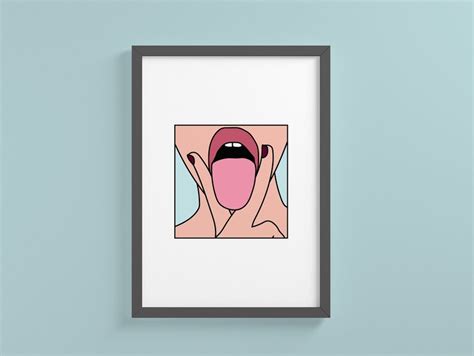 Framed Vagina V Sign Wall Art Vulva Art Print Pussy Poster Etsy Canada