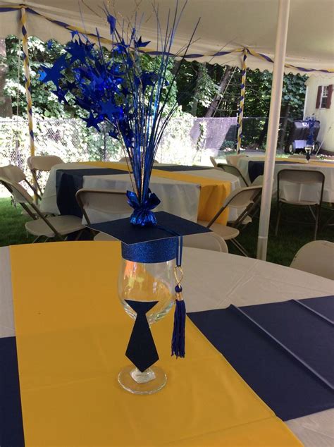 Royal Blue And Gold Graduation Party By Ev Events And Rentals