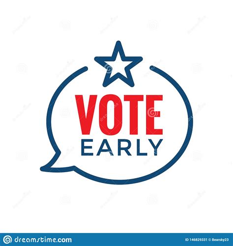 Voting icon illustrations & vectors. Early Voting Icon With Vote, Icon, And Patriotic Symbolism ...