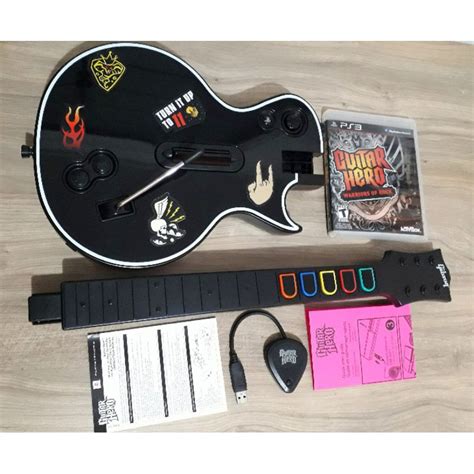 Guitarra Original Guitar Hero Jogo Guitar Hero Para Playstation 3 Tudo Funcionando
