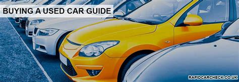 Used Car Buying Guide Rapid Car Check