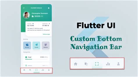 Custom Bottom Navigation Bar In Flutter Part Youtube