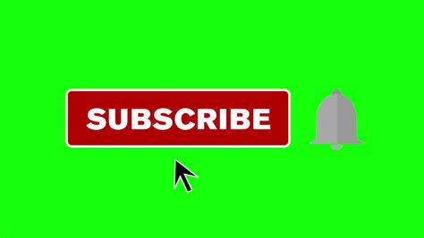 Subscribe Button With Notification Bell Stock Footage Video 100