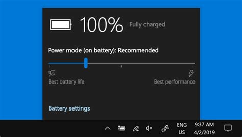 Change The Power Mode For Your Windows 10 Pc