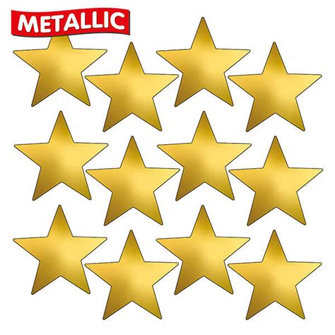 Gold Star Stickers Metallic X 140 20mm Rewards