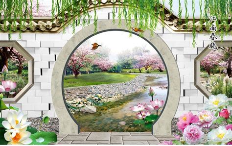 Beautiful Scenery Wallpapers Dream 3d Spring Peach Round