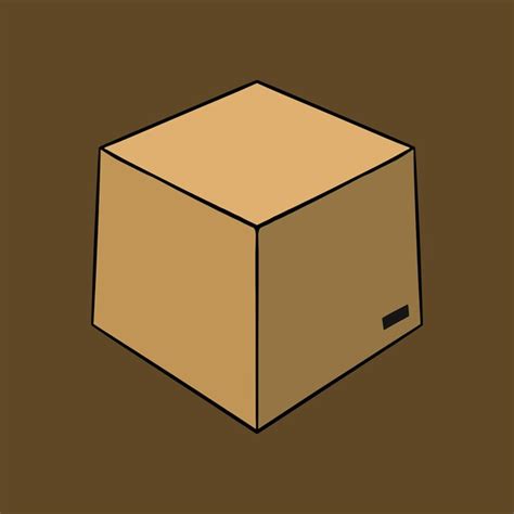Premium Vector Cartoon Box Illustrations Isolated Dark Background