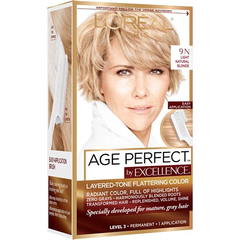 L Or Al Paris Age Perfect Permanent Hair Color N Light Natural Blonde Shop Hair Color At H E B