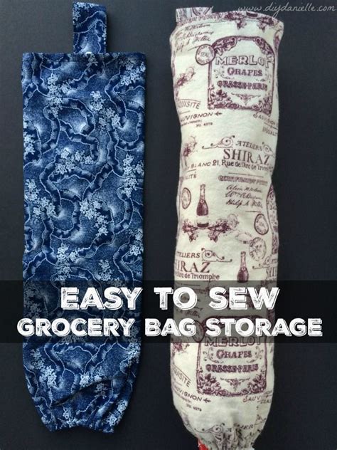 Diy Grocery Bag Holders Easy Sewing Grocery Bag Storage Grocery Bag