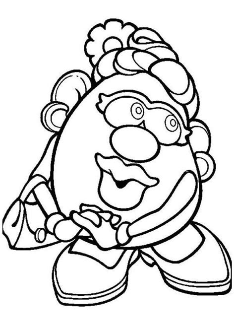 Mr Potato Head Coloring Page Coloring Home