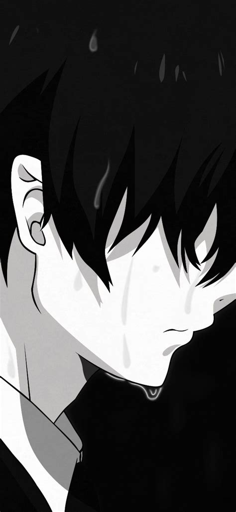 Wallpaper Dark Wallpaper Sad Boy Anime Aesthetic Gezegen Lersavasi
