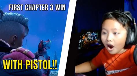 My First Chapter 3 Win Using The Pistol Youtube