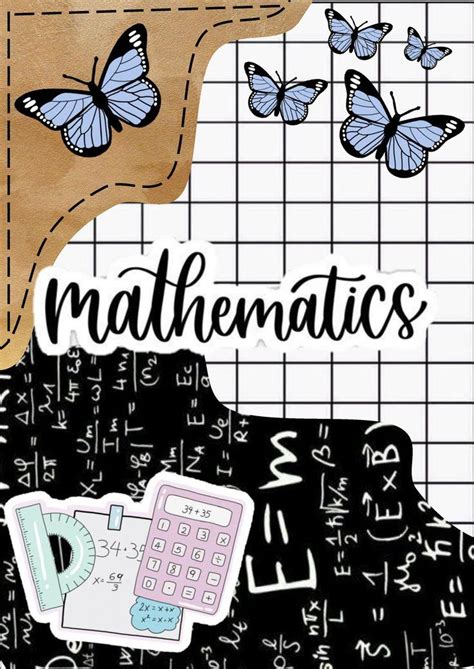 Portada Matematica Y Recursos Usados Book Cover Page Design Book